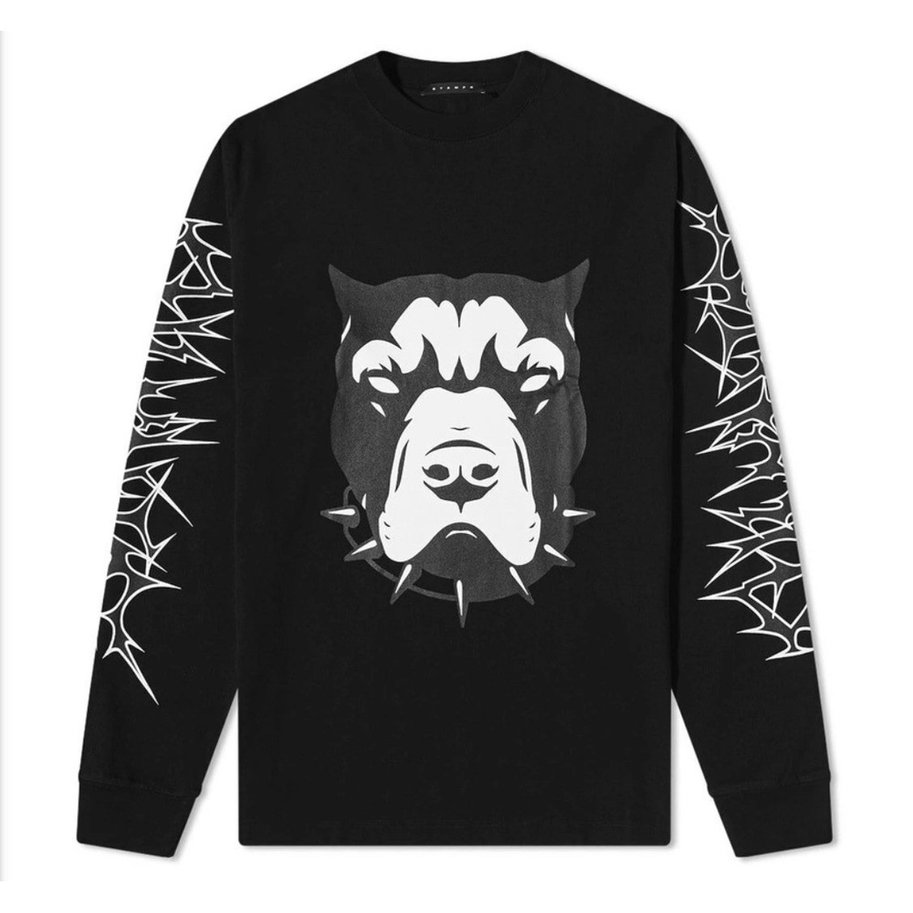 Stampd Spike Long Sleeve Relaxed Tee Black Dog Size‎ Medium Sold Out